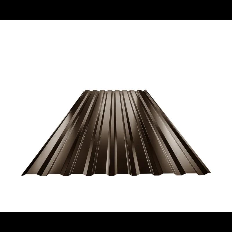 Trapéz fasádní TR 18B  - Pozink lakovaný  - Tmavě hnědá ČOKO  -  Obrázek