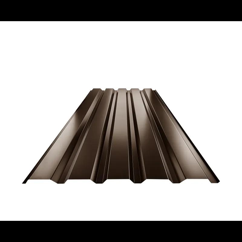 Trapéz fasádní TR 35B  - Pozink lakovaný  - Tmavě hnědá ČOKO  -  Obrázek