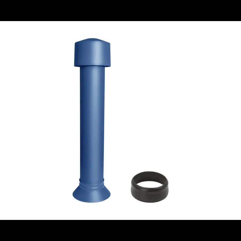 Větrací komín + EPDM  - Hliník – Natur  - Pozink lakovaný – Modrá tmavá  -  Obrázek