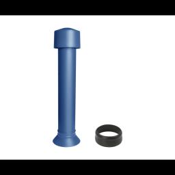 Větrací komín + EPDM  - Hliník – Natur  - Pozink lakovaný – Modrá tmavá  -  Obrázek 1
