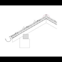 Střešní krytinový hřebenáč  - Pozink lakovaný  - Metalická měděná  -  Obrázek 2
