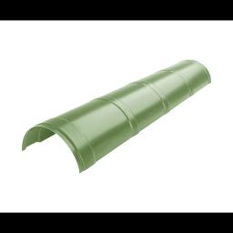 Střešní krytinový hřebenáč  - Pozink lakovaný  - Trávově zelená  -  Obrázek 1