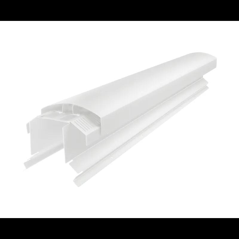 Hřebenáč větrací UNI l=1,22 m  - Hliník – Natur  - Pozink lakovaný – Šedo bílá  -  Obrázek