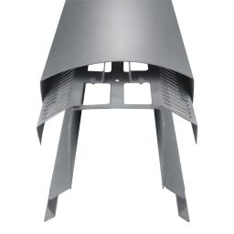 Hřebenáč větrací UNI l=1,22 m  - Hliník – Natur  - Pozink lakovaný – Prachově šedá  -  Obrázek 2