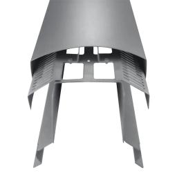 Hřebenáč větrací UNI l=1,22 m  - Hliník lakovaný  - Světle šedá  -  Obrázek 2