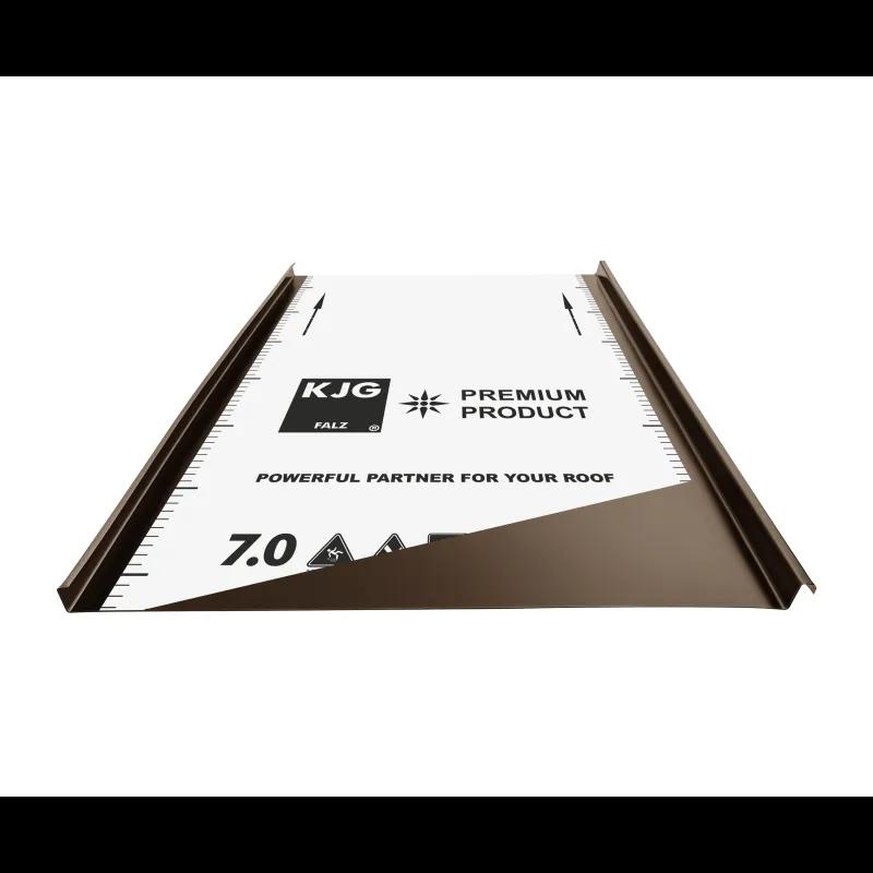 FALZ profil dvojitá stojatá drážka  - Pozink lakovaný  - Testa di Moro  -  Obrázek