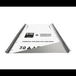 FALZ profil dvojitá stojatá drážka  - Pozink lakovaný  - Bílo hliníková tmavá  -  Obrázek 1