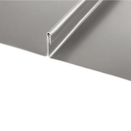 FALZ profil dvojitá stojatá drážka  - Pozink lakovaný  - Bílo hliníková tmavá  -  Obrázek 2