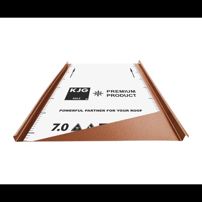 FALZ profil dvojitá stojatá drážka  - Pozink lakovaný
MATT  - Měděno hnědá MATT  -  Obrázek