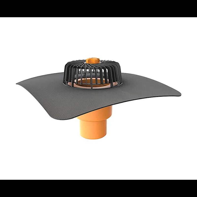 FPO střešní vpust s manžetou svislá  - Polyamid  - Černá/Oranžová  -  Obrázek