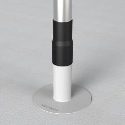 PVC uzavřená kruhová tvarovka  - PVC  - Prachově šedá  -  Obrázek 2