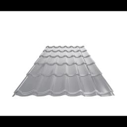 Střešní krytina UNI 1  - Hliník lakovaný  - Bílo hliníková  -  Obrázek 1