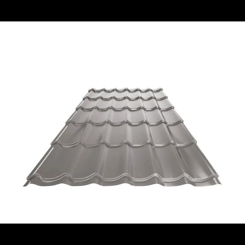 Střešní krytina UNI 1  - Hliník lakovaný  - Bílo hliníková tmavá  -  Obrázek