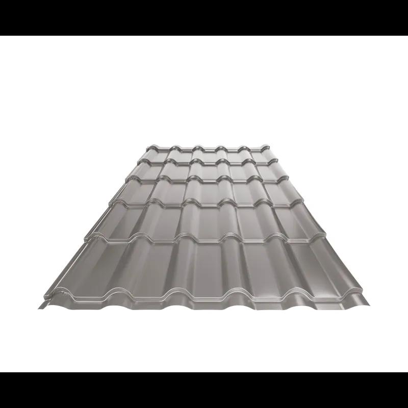 Střešní krytina UNI 2  - Hliník lakovaný  - Bílo hliníková tmavá  -  Obrázek