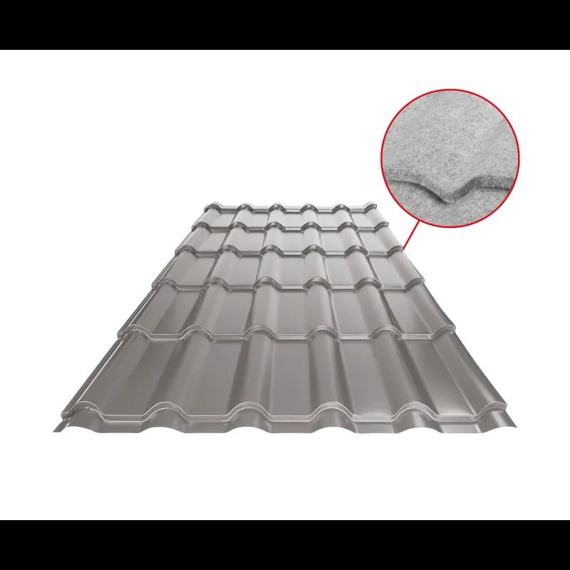 Střešní krytina UNI 2 SQ (sound – aqua)  - Hliník lakovaný  - Bílo hliníková tmavá  -  Obrázek