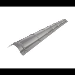 Hřebenáč pro krytinu  - Hliník lakovaný  - Bílo hliníková tmavá  -  Obrázek 1