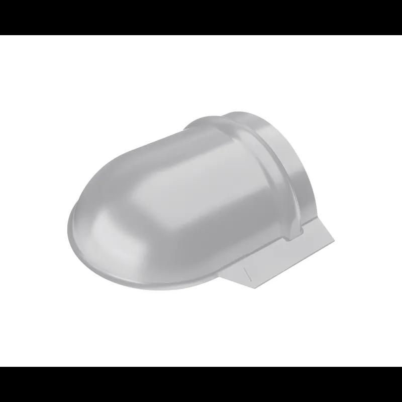 Ukončení hřebenáče oblé  - Hliník lakovaný  - Bílo hliníková  -  Obrázek