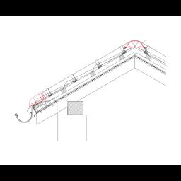 Ukončení hřebenáče oblé  - Hliník lakovaný  - Bílo hliníková tmavá  -  Obrázek 2