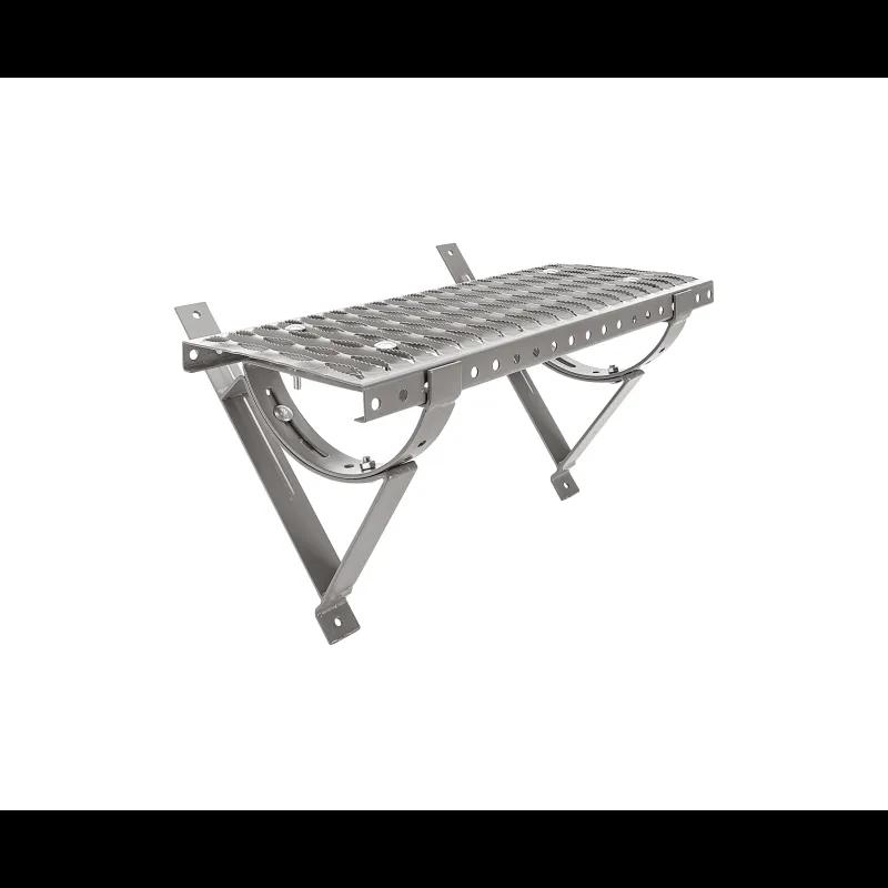 Střešní schod na krytinu UNI  - Hliník lakovaný  - Bílo hliníková tmavá  -  Obrázek