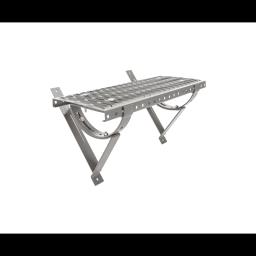 Střešní schod na krytinu UNI  - Hliník lakovaný  - Bílo hliníková tmavá  -  Obrázek 1