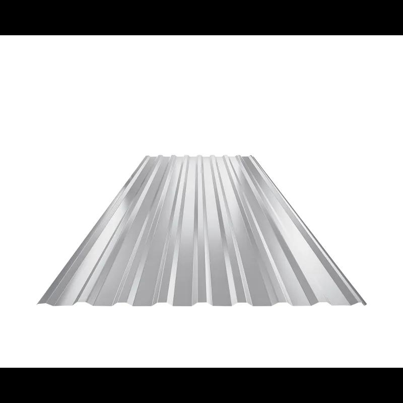 Trapéz střešní TR 18A  - Hliník lakovaný  - Bílo hliníková  -  Obrázek