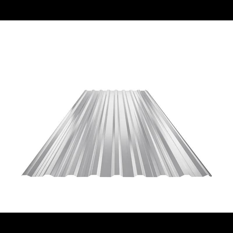 Trapéz střešní s prolisem TR 18A+  - Hliník lakovaný  - Bílo hliníková  -  Obrázek