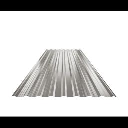 Trapéz střešní s prolisem TR 18A+  - Hliník lakovaný  - Bílo hliníková tmavá  -  Obrázek 1