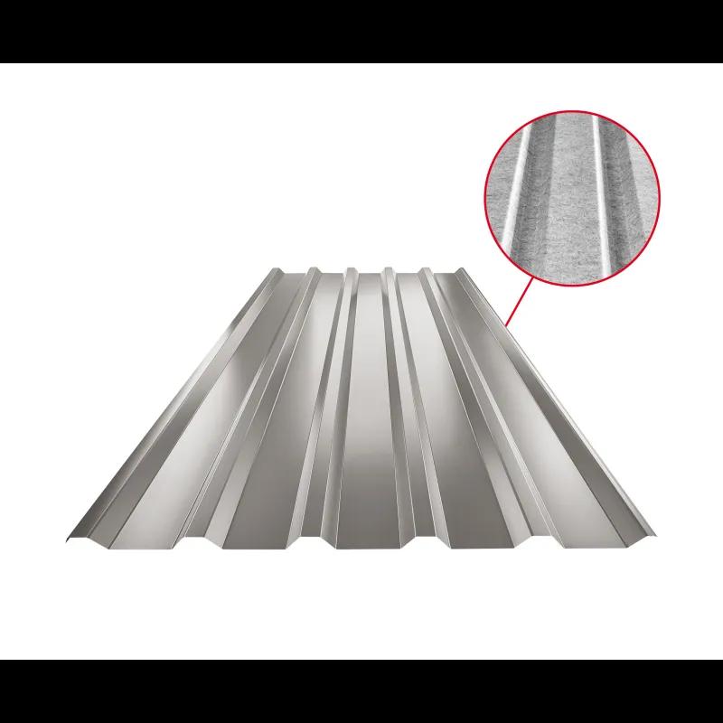 Trapéz střešní TR 35A SQ (sound – aqua)  - Hliník lakovaný  - Bílo hliníková tmavá  -  Obrázek