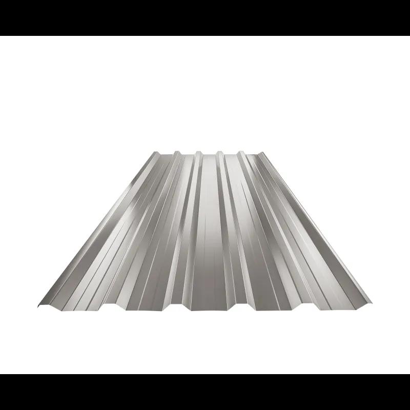 Trapéz střešní s prolisem TR 35A+  - Hliník lakovaný  - Bílo hliníková tmavá  -  Obrázek