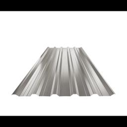 Trapéz střešní s prolisem TR 35A+  - Hliník lakovaný  - Bílo hliníková tmavá  -  Obrázek 1