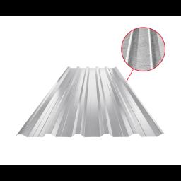 Trapéz střešní s prolisem TR 35A+ SQ (sound – aqua)  - Hliník lakovaný  - Bílo hliníková  -  Obrázek 1