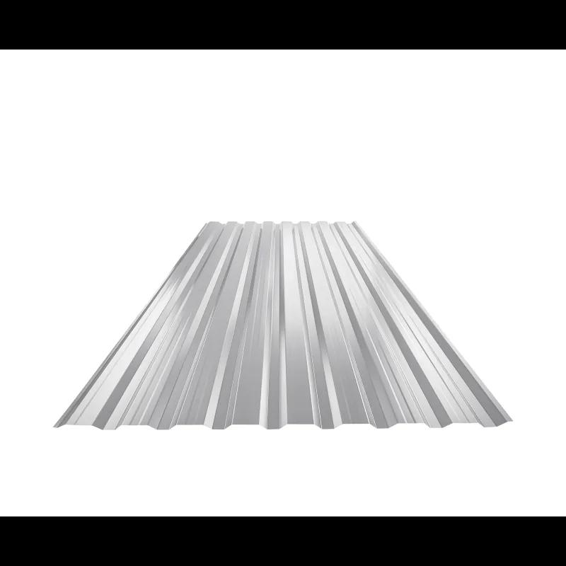 Trapéz fasádní s prolisem TR 18B+  - Hliník lakovaný  - Bílo hliníková  -  Obrázek