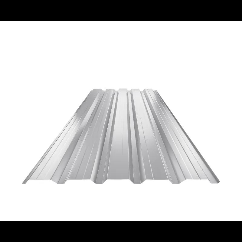 Trapéz fasádní s prolisem TR 35B+  - Hliník lakovaný  - Bílo hliníková  -  Obrázek