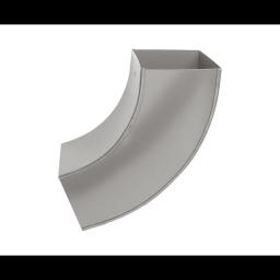 Svodové koleno hranaté 72°  - Hliník lakovaný  - Bílo hliníková tmavá  -  Obrázek 2