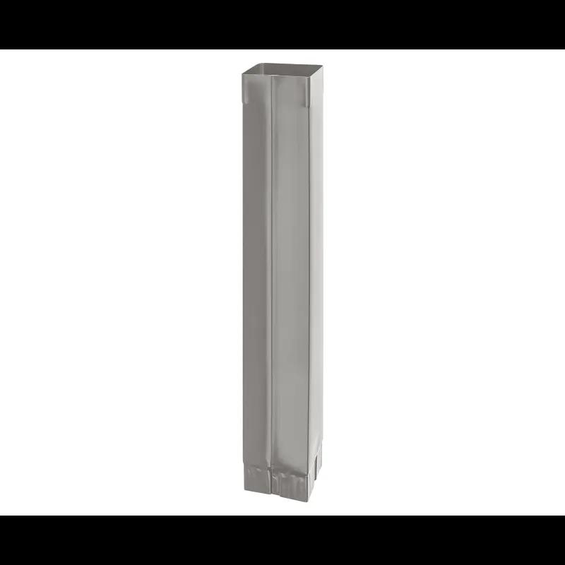 Svodová roura hranatá  [s=0,70]  - Hliník lakovaný  - Bílo hliníková tmavá  -  Obrázek