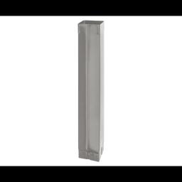 Svodová roura hranatá  [s=0,70]  - Hliník lakovaný  - Bílo hliníková tmavá  -  Obrázek 1