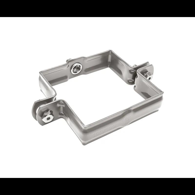 Svodová objímka hranatá M10  - Hliník lakovaný  - Bílo hliníková tmavá  -  Obrázek