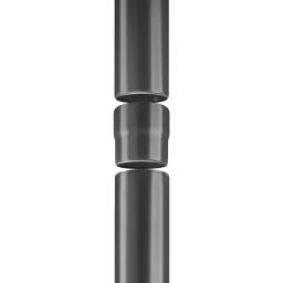 Spojka svodu  - Pozink lakovaný  - Bílo hliníková tmavá – P.20  -  Obrázek 3