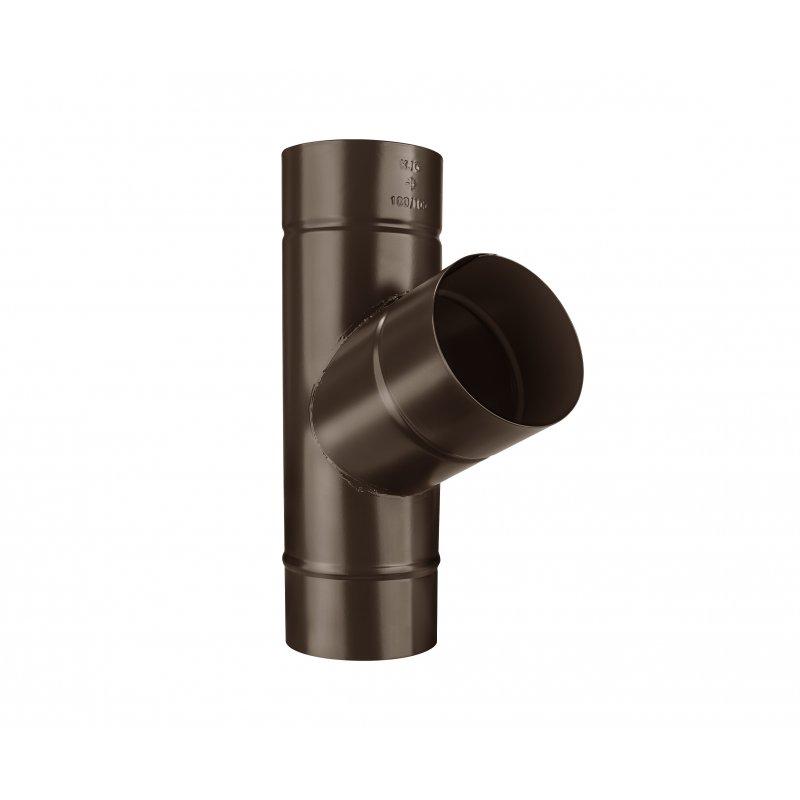 Svodová odbočka 72°  - Pozink lakovaný  - Testa di Moro  -  Obrázek