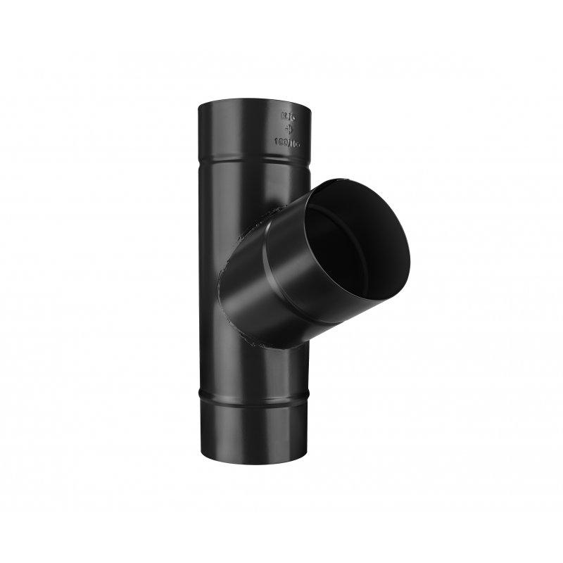 Svodová odbočka 72° - Pozink lakovaný - Intenzivní černá - Obrázek