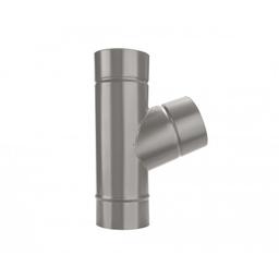 Svodová odbočka 72° - Pozink lakovaný - Bílo hliníková tmavá – P.20 - Obrázek 2