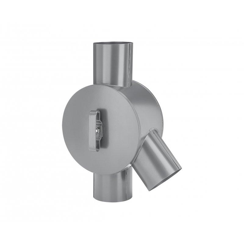 Svodový rozdělovač vody  - Pozink lakovaný  - Prachově šedá  -  Obrázek