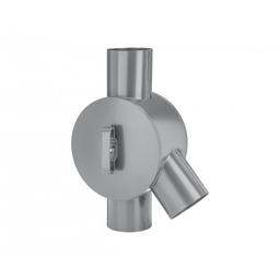 Svodový rozdělovač vody  - Pozink lakovaný  - Prachově šedá  -  Obrázek 1