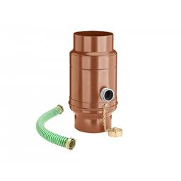 Sběrač dešťové vody s hadicí  - Hliník – Natur  - Pozink lakovaný – Měděno hnědá  -  Obrázek 1