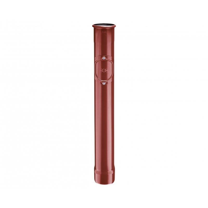 Svod ochranný s revizním otvorem  - Pozink lakovaný  - Ocelově červená  -  Obrázek