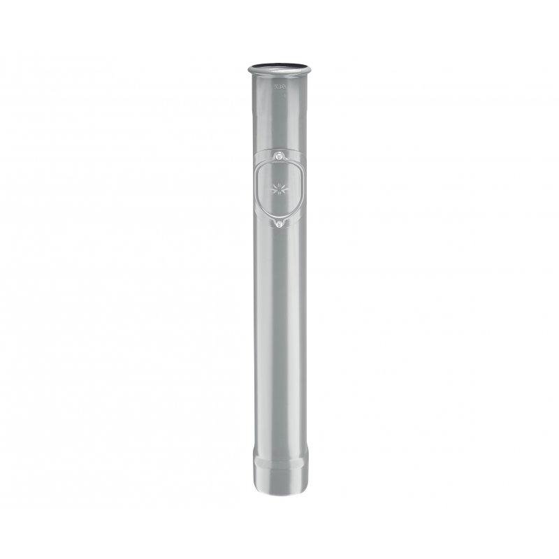 Svod ochranný s revizním otvorem  - Pozink lakovaný  - Bílo hliníková  -  Obrázek