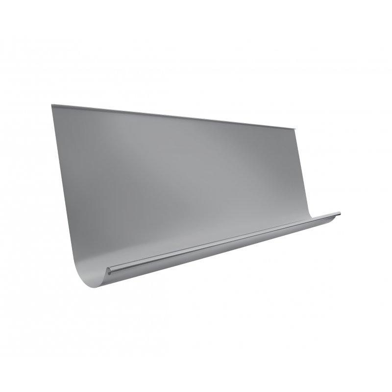 Žlab nástřešní  [s=0,70]  - Hliník lakovaný  - Světle šedá  -  Obrázek