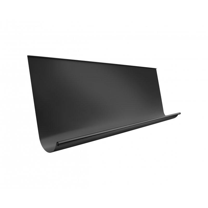 Žlab nástřešní  [s=0,70]  - Hliník lakovaný  - Intenzivní černá  -  Obrázek