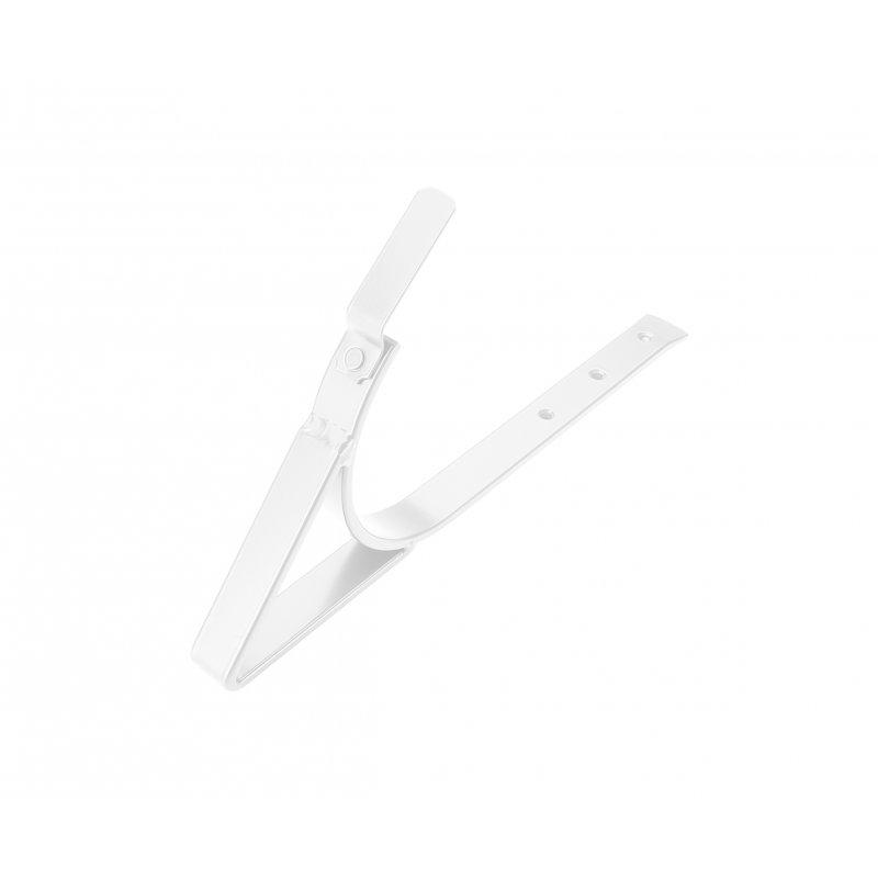 Hák žlabový nástřěšní  - Hliník lakovaný  - Bílá  -  Obrázek