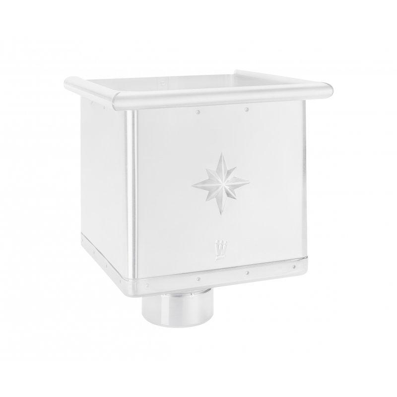 Sběrný kotlík kubický  - Hliník lakovaný  - Bílá  -  Obrázek